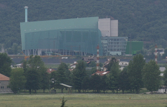 Veduta del termovalorizzatore di Bolzano (Foto: Agenzia provinciale per l'ambiente e la tutela del clima)