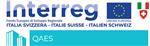 Logo del progetto europeo QAES, cofinanziato dal programma Cooperazione Interreg Italia – Svizzera 2014-2020