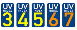 UV index 3-4-5-6-7