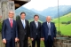 Da sinistra, il ministro sloveno Pikalo, il Segretario di Stato svizzero Dell’Ambrogio, il ministro austriaco Töchterle e il presidente Luis Durnwalder