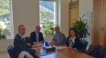 Gas sicuro per l’Alto Adige: l’incontro fra Michele Gilardi, Florian Zerzer, Walter Andreaus e Priska Auer