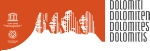 Il logo delle Dolomiti patrimonio naturale dell’umanità UNESCO