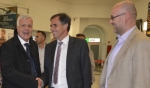 Il breve incontro di Richard Theiner e Flavio Ruffini con il Ministro Gian Luca Galletti presso la stazione di Bolzano