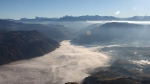 Bolzano avvolta dalla nebbia: questa la curiosa immagine scattata questa mattina dal Macaion
