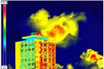 Ripresa termografica di un edificio (Fonte: IDM Alto Adige)